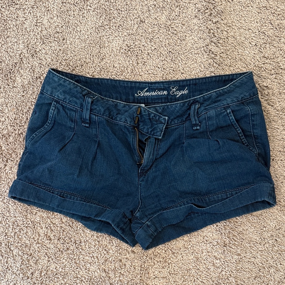 American Eagle Outfitters Dark Blue Jean Shorts